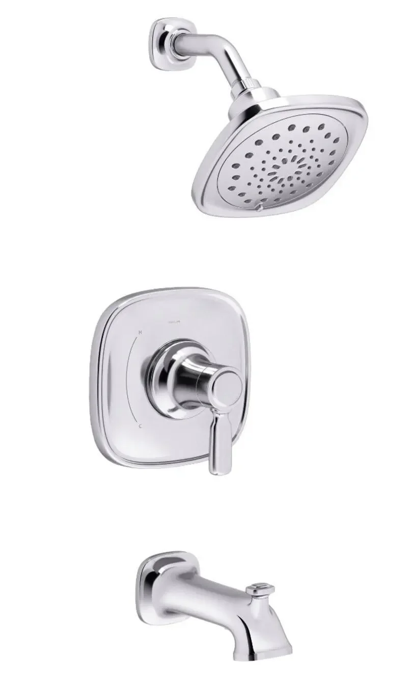 Kohler Terzet Bath and Shower Trim Set Chrome